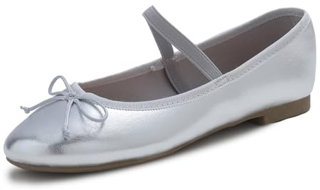 Feversole Women's Soft Elastic Round Toe Ballet Flat,Bailarina Punta Redonda para Mujer