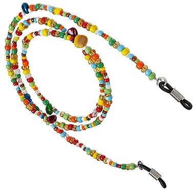 GAROZATION 2 Stück Schicke Vintage-brillenkette Mit Bunten Perlen Brillenband Für Sonnenbrillen Und Brillenhalter