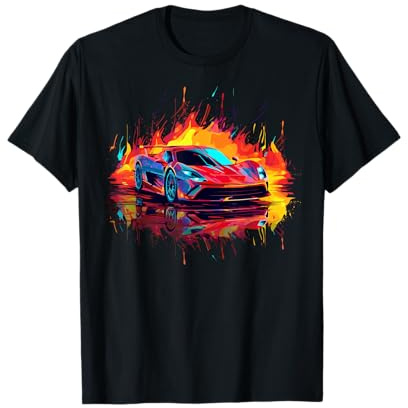 Supercar Affiche de Style Voiture de Sport Exotique pour garçon T-Shirt