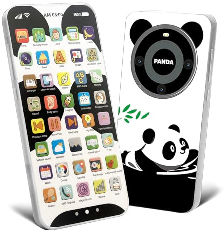 Kids Phone with 10,000+ Educational Content, Rechargeable Toddler Learning Phone with Music & Sounds, Pretend Play Cell Phone for Boys & Girls Ages, Best Gift for Toddler Toys