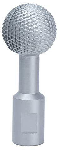40 mm Drehdatei Sphärical Burr, Quenched Carbon -Stahlkugel -Schleifkopf, 25 mm Schaft für Schmuckherstellung, genaues Schalenporting (10 mm)