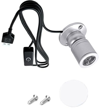 Zkydhbd LED Cabinet Spotlights 1W Indoor Downlight Small LED Spots Light Indoor Lighting for Home and Jewelry Exhibition Surfaces Mounted Ceiling Spots Light