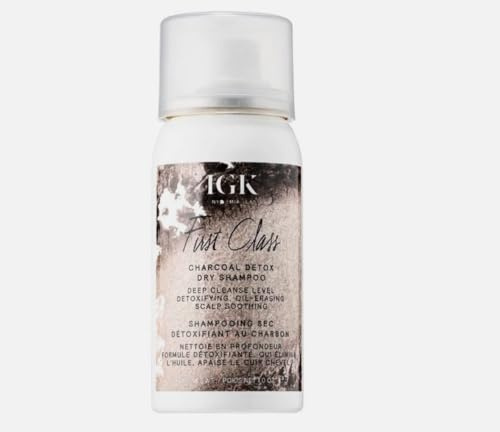 first class 45ml travel size charcoal detox dry shampoo