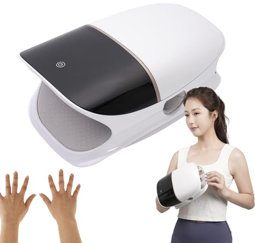 DHsdlpLU Massaggiatore Wireless per Mani, Dita e Polsi con Calore, Macchina per Massaggio Smart Compress, Stretching delle articolazioni delle Dita