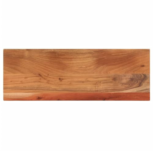 Hoopleep Massivholz Akazie Tischplatte 80x30x3,8 cm Rechteckig, Echtholz Ergänzung für Tische, Langlebige Schreibtischplatte mit Natürlicher Maserung