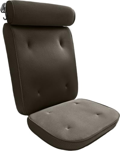 HelloBath® – Lyxig badkudde (avtagbar) – Ergonomisk kudde för badkar – Nack- och ryggstöd – Badsits – Tvättpåse ingår – Svart