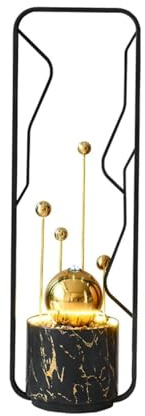 Porche Fontaine décorative de Luxe sur Pied avec Ornements Feng Shui circulaires for l'intérieur et l'extérieur Jardin