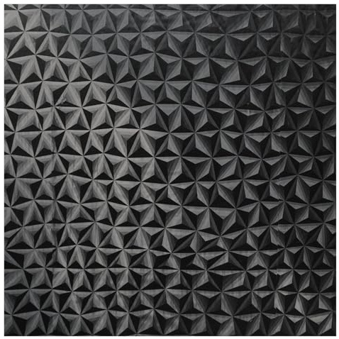 MZSKLW 3D förtjockad tapet Peel and Stick-klassisk vattentät väggdekoration vintage svart lyxig rumsdekor (44 cm x 300 cm)