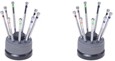Uikdjgu Kit con 18 Cacciaviti 9 Lame Base di per Orologi Attrezzi da Orologiaio