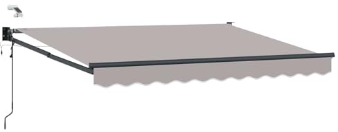 vidaXL Toldo Retráctil Eléctrico Gris Claro 3 x 2,5 m