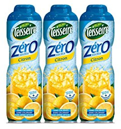Teisseire Getränke-Sirup Lemon/Zitrone 0% - 600ml - Sirup der genauso schmeckt wie die Frucht (3er Pack)