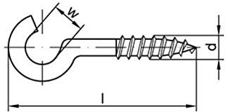 Gebogener Schraubhaken 60x3,3x16 Stahl weiß beschichtet 100 Stk
