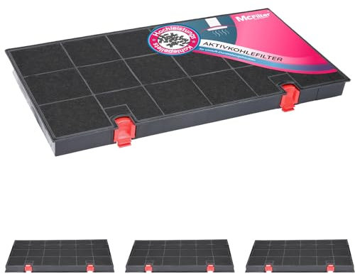 4x Filtro ai carboni attivi per cappa aspiranti adatto per filtro a carbone 00460450, DHZ3390, 9029793669, DKF24 + KLF60/80, per AEG, Electrolux, Juno, Bosch, Siemens, Bauknecht, Whirlpool