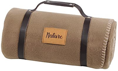 Stof - Plaid - Coperta in pile Dawson - Grigio talpa - Dimensione 130 x 150 cm - Grande plaid morbido e caldo per divano o camera da letto - Ideale per casa e picnic