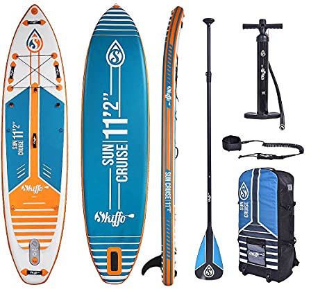 Wassersport SKIFFO SUNCRUISE 11'2”SUP Board Stand Up Paddle Surf-Board Paddel ISUP 340X84cm