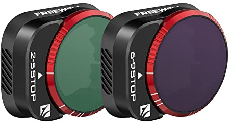 Freewell Variabler ND 2-5 Stop, 6-9 Stop 2 Pack VND Filter Kameraobjektivfilter kompatibel mit Mini 3 Pro/Mini 3
