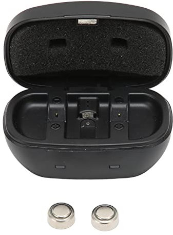 Paquete de 2 Pilas de Botón A675, Portátil, Ultra Potente, Recargable por USB, Caja de Carga de Batería de Botón de Alta Capacidad, Pilas de Botón de Larga Duración para Audífonos