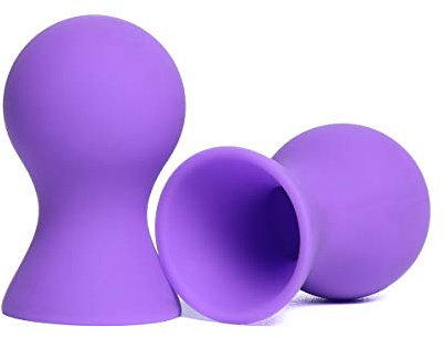 Silicone Nipple Suckers, Sucking Body Massage Rubber Couple Funny Breast Pump Suction Cups for Sensitivity Enhancement Pleasure Sex Beginners Friendly