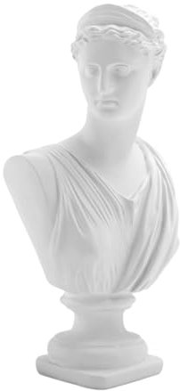 Amosfun Göttinnenbüste aus Kunstharz, 1 Stück, Retro, Detailreiche Figur