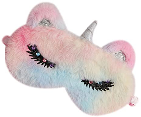 minkissy Einzigartige Einhorn Schlafmaske Für Verstellbare Atmungsaktive Augenmaske Für Nickerchen Und Schlaf Lichtblockierung Farbenfrohes Design Für Zuhause Und Reisen