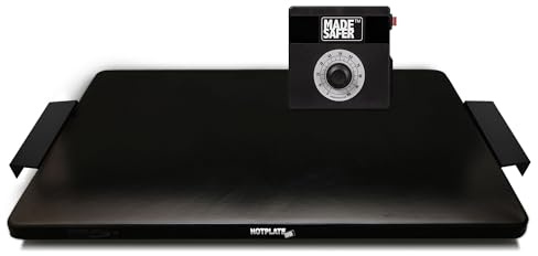 Hotplate Made Safer - Hot Plate & Analogue Temperature Controller Adapter, Electric Hot Plates for Warming, Food Warmer Buffet Server, Enamel-Coated Hot Plates for Warming Electric, XX-Large, 71x45 cm