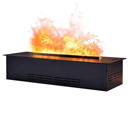 Electric Fireplace 3D Simulation Flame Electric Fireplace Recessed Electric Fireplace Stove With Remote Control Home Decorative Fireplace，Metal Panel， Fireplace Insert (Size : L 66.9)