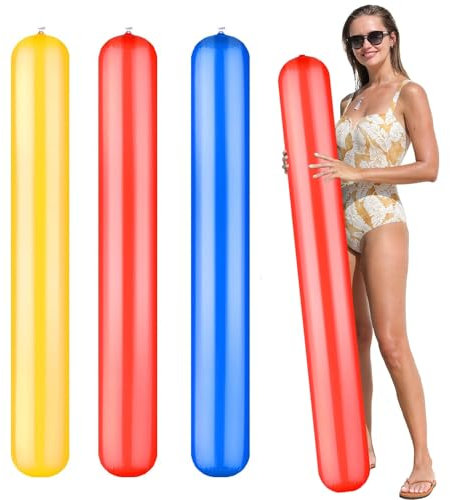 3 Stück 150cm Super Langer Schwimmnudel Poolnudel für Kinder und Erwachsene, Zum Baden oder Aquasport, Schwimmnudel Float Spielzeug, Schwimmstange Pool Langlebiger Poolnudel Hohl Schwimmnudel (A)