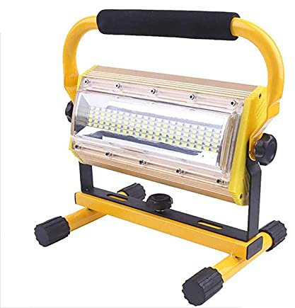 Genérico Soporte De Proyector Portátil, Luz De Inundación Inalámbrica con Batería, Luz De Trabajo Recargable Led 100W, Luz De Foco Impermeable IP65 [Clase Energética A], Luz De Emergencia P