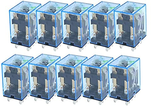 elektronischer Schalter 10PCS MY4NJ Allgemeine Zweck Relais 4pdt,14pins Relais AC110V DC110V AC220V DC220V MY4NJ Relais Schalter (Size : DC 110V)