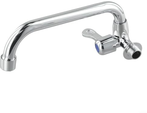 Affidabile rubinetto da cucina in ottone, rubinetto a leva singola a parete, acqua fredda, rubinetto miscelatore per lavello da cucina con doccetta estraibile