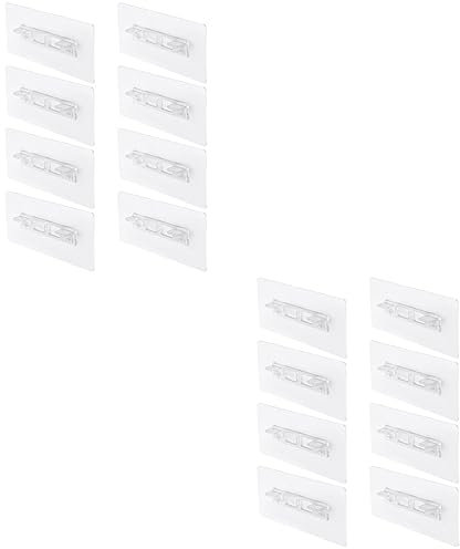 UKCOCO 16stücke Selbstklebende Regalstützen Transparente Regalträger Für Schränke Und Bücherregale Und Installieren Bohren Erforderlich