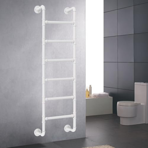 Notfallleiter für Keller, Fenster, Brunnen, 2,5 m, mit Wandhalterung, Feuerleiter und Dachboden