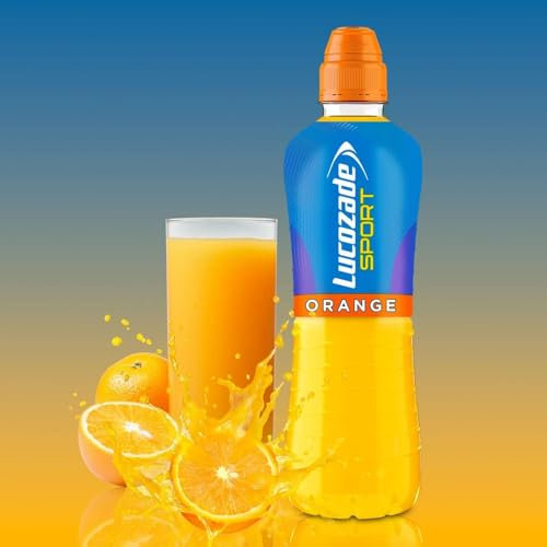 Lucozade Sport Orange Energy Drink, 500ml Bottles, Pack of 24