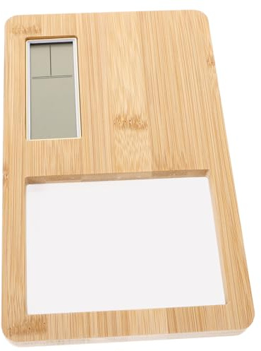 GLEAVI Orologio Elettronico Con Cornice Per Foto Semplice Elettrico Piccolo Per Scrivania Soggiorno Sveglia Orologio Con Cornice Per Foto Da Tavolo In Legno