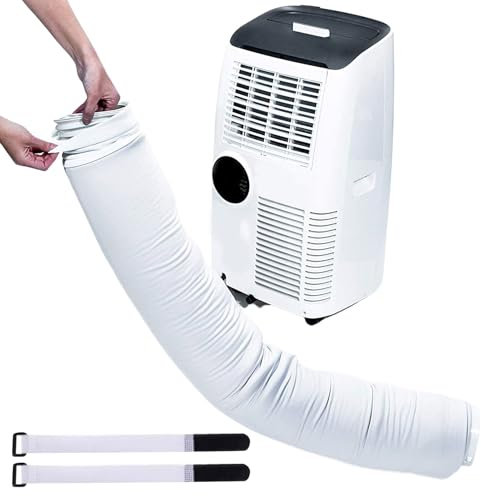 Rrlihjgu Funda Aislante para Manguera de Aire Acondicionado,Cubierta Portátil Aislada Para Mangueras De Aire Acondicionado - Protector Ajustable Para Tubos De Escape De Aire Acondicionado Para Hotel