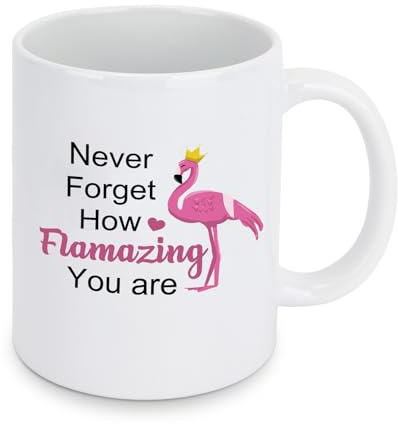 Flamingo Gifts Ceramic Mug Pink Flamingo Gifts for Women Girls Flamingos Inspirational Gift for Birthday Christmas Xmas Valentines Easter Graduation Mothers Day Useful Motivational Gift for Friends
