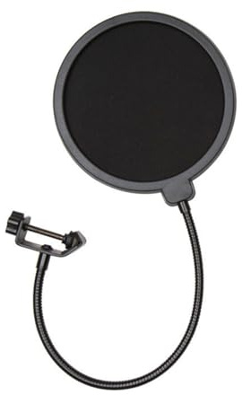 WeddHuis Professional Mikrofon Pop Filter Mask Shield, Mic Windschutz Schaum, Popschutz Mikrofon, Pop Filter (Für Blue Yeti, Snowball, Quadcast und jedes andere Mikrofon)