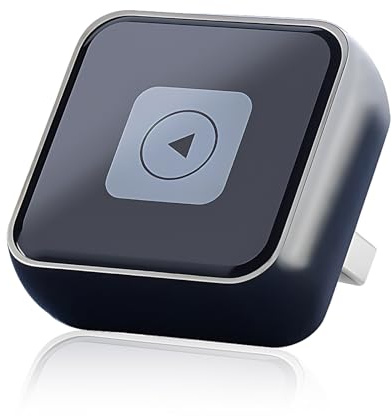 Mini Adattatore CarPlay Wireless, Apple Car Play E Adattatore Wireless Android Auto 2 In 1 Con Design In Metallo, Per iOS 10+/Android 11+ E Veicoli Con CarPlay Cablato (Nero)