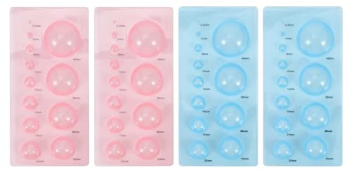 KAJNBN Juego de 4 Herramientas para Quilling de Papel Moldes de Media Esfera Abs, Compactas y Ligeras para Manualidades DIY
