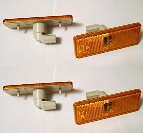 4 x réflecteurs LED latérales Feux de gabarit pour Actros Atego Axor Ambre lamps E11 marqué OEM Remplace