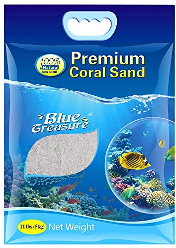 Blå skatt 5 kg korall sand 0,5-2 mm marint akvarium akvarium substrat