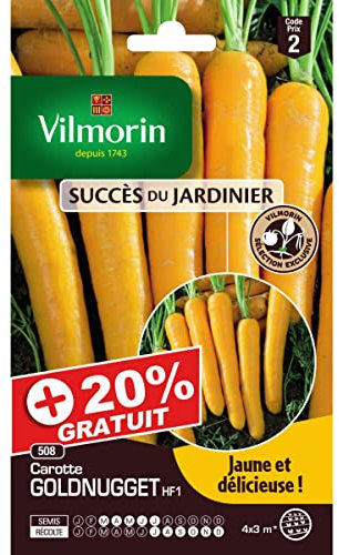Sachets graines carottes Goldnugget HF1 +20% gratuit