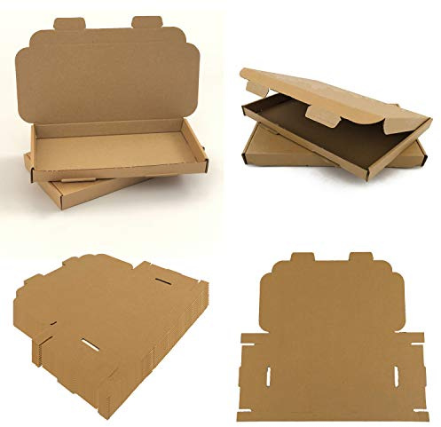 AKAR DL || 220x110x20 mm || Manila Large Letter Box DL Pip Box Suitable for Royal Mail PIP Boxes Large Letter Postal Box Letterbox Postal Boxes DL Box Posting DL Boxes (Pack of 10 Boxes)