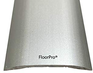 Self Adhesive Floor Cover Trim Door Bar Threshold - Covers Laminate Floors/Wood/LVT - Stick Down Transition Threshold Strip - Metal Plate Joins Flooring/Fills The Gap - Silver Colour