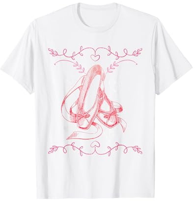 Ballet Dancing Girls Women Ballerina Vintage Ballet T-Shirt