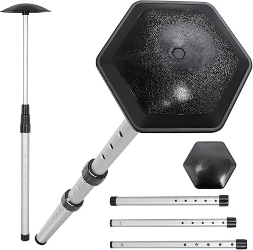 OUUTMEE Golf Reisetaschen Stützstange, Aluminium Golf Stützstange Sechseckig Schlagfestig Golf Reiseabdeckung Flexible Golf Club Travel Support Schutz Stick Bar