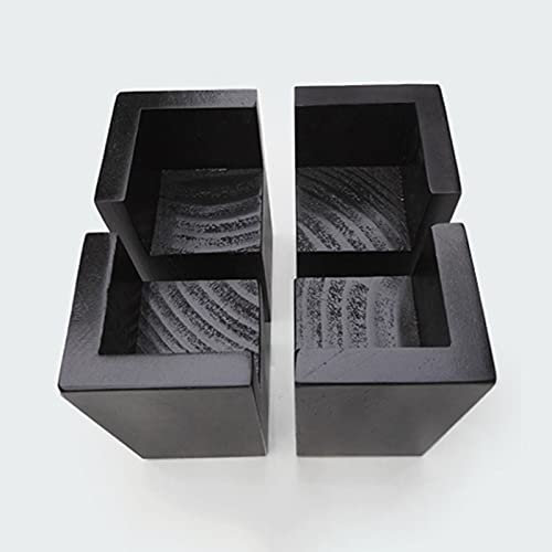Ersatz-Möbelbeine, Sofafüße aus Holz, 4er-Pack Betterhöhungen aus Kiefernholz, Erhöhungen aus natürlichem Massivholz, Höhenerhöhungen for Holzmöbel, Erhöhung der Elefantenfüße, Erhöhung der Beine, Bet