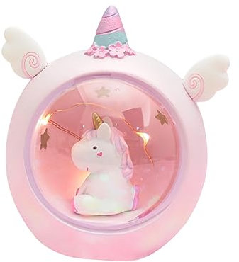 Veemoon Lampada Proiettore Luce Unicorno Con Stelle e Luce Per Bambine Decorazione Per Camera Per Compleanni e Feste Rosa