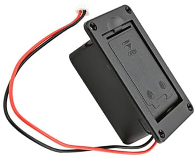 BESTonZON Étui à Piles Pour Guitare Cas Compartiment Des Piles Guitares Basses Boîtier De Pile 9 Volts Support De Batterie De Guitare Accessoires De Camionnette Plastique Éq La Batterie
