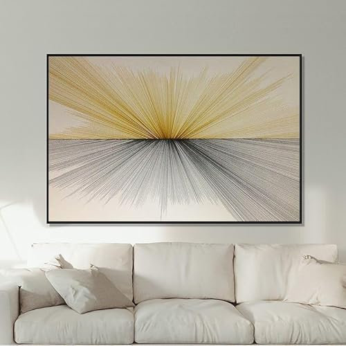 Cuadro Modernos Lienzo Pintura Cartel arte de explosión amarillo gris HD Impresión de Imagen cuadros decorativos Sala de estar Cuarto de baño Comedor Decoración de pared 40x60cm Sin Marco